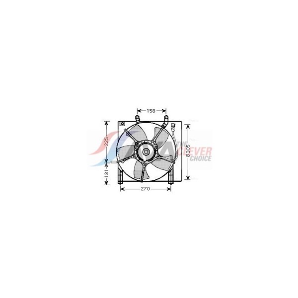 Fläkt, kylare 12V Ava quality cooling HD7534 AVA QUALITY COOLING