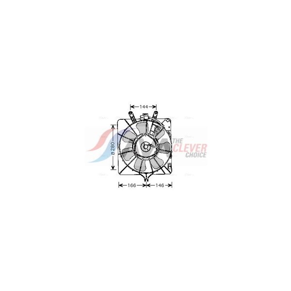 Fläkt, kylare 12V Ava quality cooling HD7535 AVA QUALITY COOLING