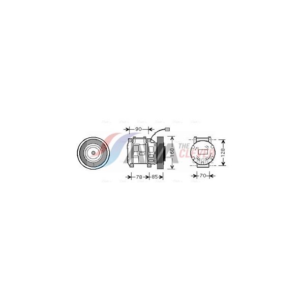Kompressor, klimatanläggning Ava quality cooling HDAK019 AVA QUALITY COOLING Kompressor, klimatanläggning Ava quality cooling HDAK019 AVA QUALITY COOLING