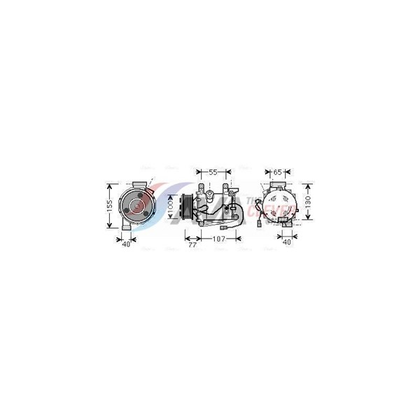 Kompressor, klimatanläggning 12V Ava quality cooling HDAK232 AVA QUALITY COOLING Kompressor, klimatanläggning 12V Ava quality cooling HDAK232 AVA QUALITY COOLING