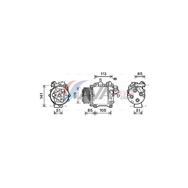 Kompressor, klimatanläggning Ava quality cooling HDAK263 AVA QUALITY COOLING Kompressor, klimatanläggning Ava quality cooling HDAK263 AVA QUALITY COOLING