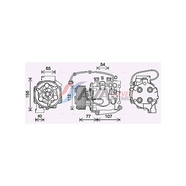 Kompressor, klimatanläggning Ava quality cooling HDAK311 AVA QUALITY COOLING
