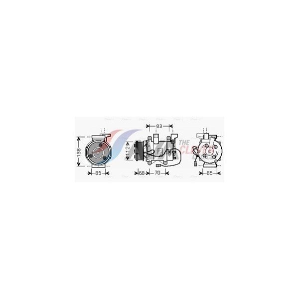 Kompressor, klimatanläggning Ava quality cooling HDK207 AVA QUALITY COOLING Kompressor, klimatanläggning Ava quality cooling HDK207 AVA QUALITY COOLING