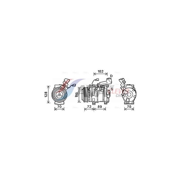 Kompressor, klimatanläggning Ava quality cooling HDK270 AVA QUALITY COOLING Kompressor, klimatanläggning Ava quality cooling HDK270 AVA QUALITY COOLING