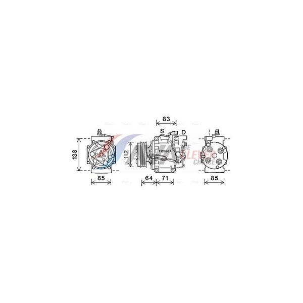 Kompressor, klimatanläggning Ava quality cooling HDK310 AVA QUALITY COOLING