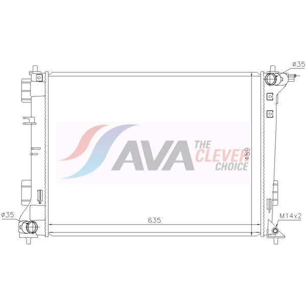 Kylare, motorkylning Ava quality cooling HY2612 AVA QUALITY COOLING Kylare, motorkylning Ava quality cooling HY2612 AVA QUALITY COOLING