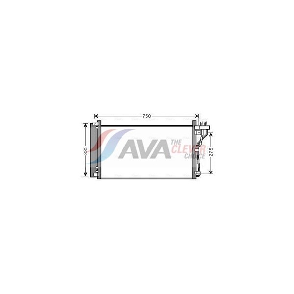 Kondensor, klimatanläggning Ava quality cooling HY5184D AVA QUALITY COOLING Kondensor, klimatanläggning Ava quality cooling HY5184D AVA QUALITY COOLING