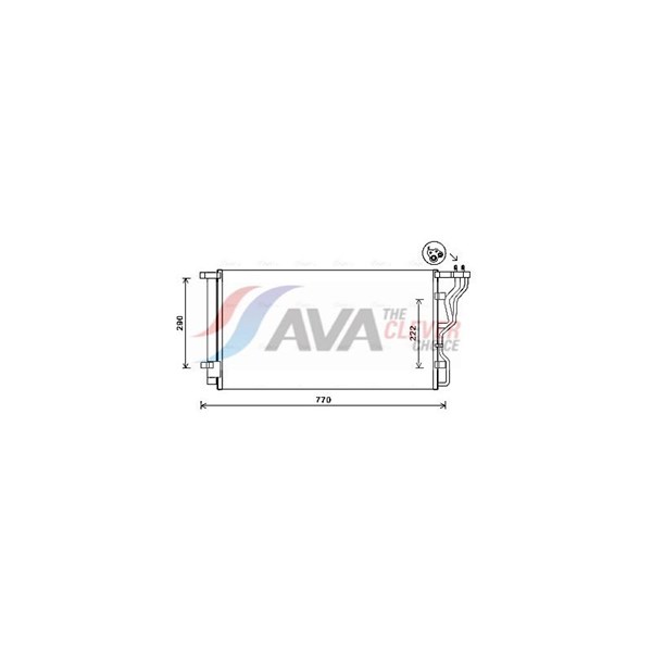 Kondensor, klimatanläggning Ava quality cooling HY5298D AVA QUALITY COOLING