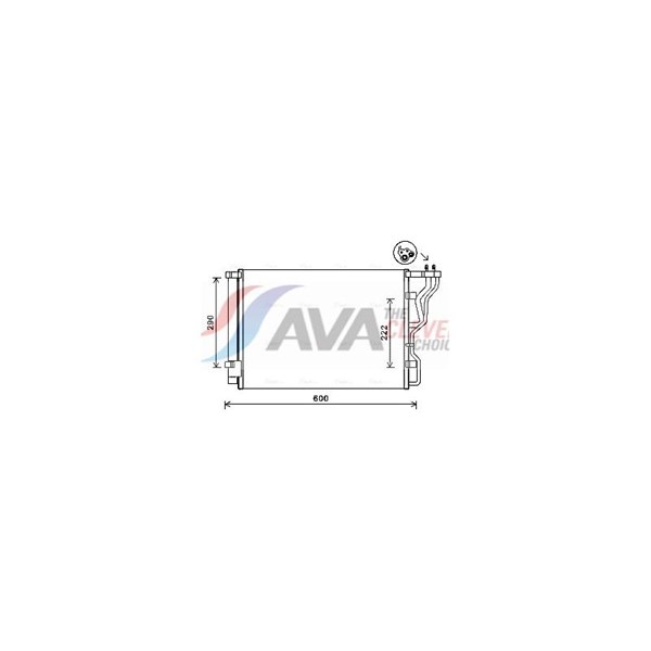 Kondensor, klimatanläggning Ava quality cooling HY5299D AVA QUALITY COOLING Kondensor, klimatanläggning Ava quality cooling HY5299D AVA QUALITY COOLING