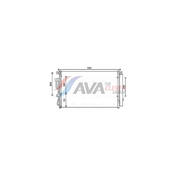 Kondensor, klimatanläggning Ava quality cooling HY5345D AVA QUALITY COOLING Kondensor, klimatanläggning Ava quality cooling HY5345D AVA QUALITY COOLING