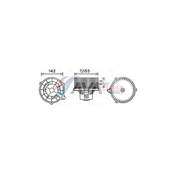 Kupéfläkt Ava quality cooling HY8398 AVA QUALITY COOLING