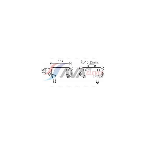 Oljekylare, motor Ava quality cooling VO3154 AVA QUALITY COOLING