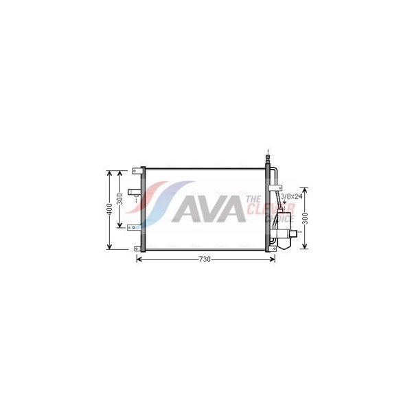 Kondensor, klimatanläggning Ava quality cooling VO5107D AVA QUALITY COOLING Kondensor, klimatanläggning Ava quality cooling VO5107D AVA QUALITY COOLING