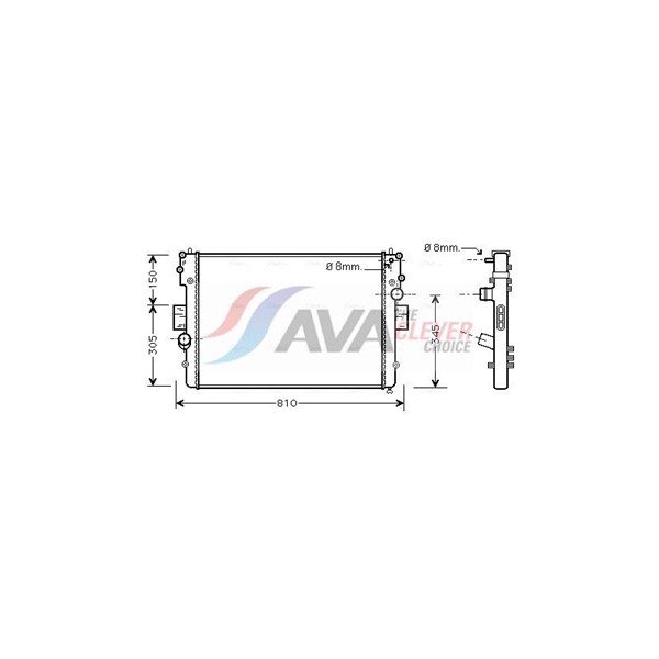 Kylare, motorkylning Ava quality cooling IVA2057 AVA QUALITY COOLING Kylare, motorkylning Ava quality cooling IVA2057 AVA QUALITY COOLING