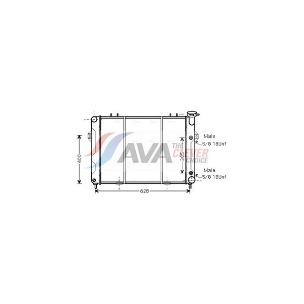 Kylare, motorkylning Ava quality cooling JE2007 AVA QUALITY COOLING Kylare, motorkylning Ava quality cooling JE2007 AVA QUALITY COOLING