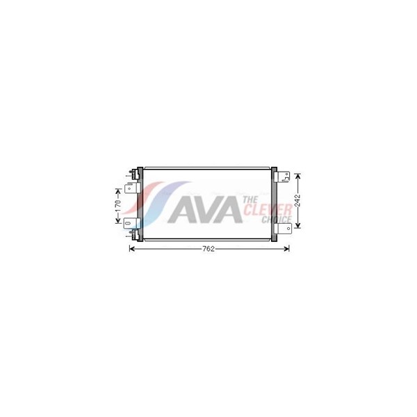 Kondensor, klimatanläggning Ava quality cooling JE5074 AVA QUALITY COOLING