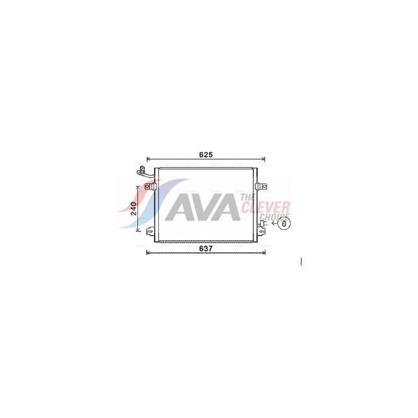Kondensor, klimatanläggning Ava quality cooling JRA5048 AVA QUALITY COOLING