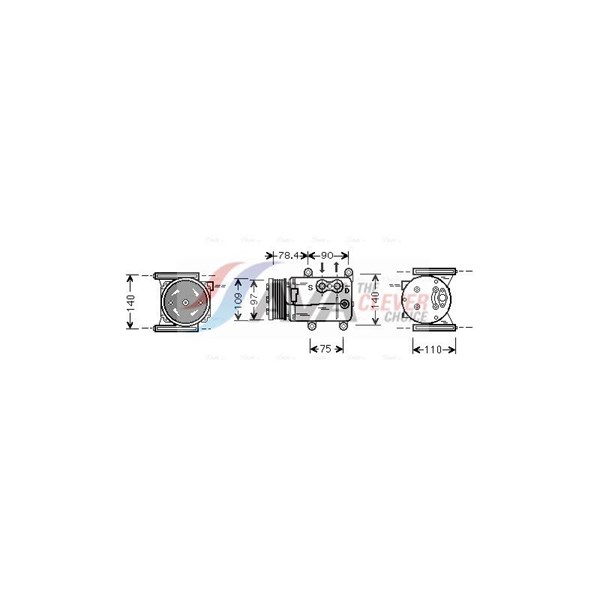 Kompressor, klimatanläggning 12V Ava quality cooling JRAK025 AVA QUALITY COOLING Kompressor, klimatanläggning 12V Ava quality cooling JRAK025 AVA QUALITY COOLING