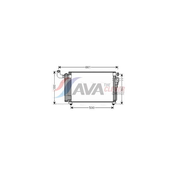Kondensor, klimatanläggning Ava quality cooling KA5082D AVA QUALITY COOLING