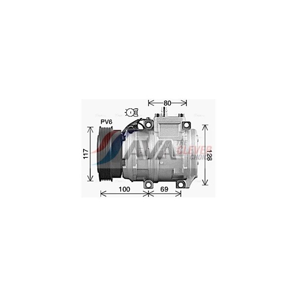 Kompressor, klimatanläggning Ava quality cooling KAAK336 AVA QUALITY COOLING