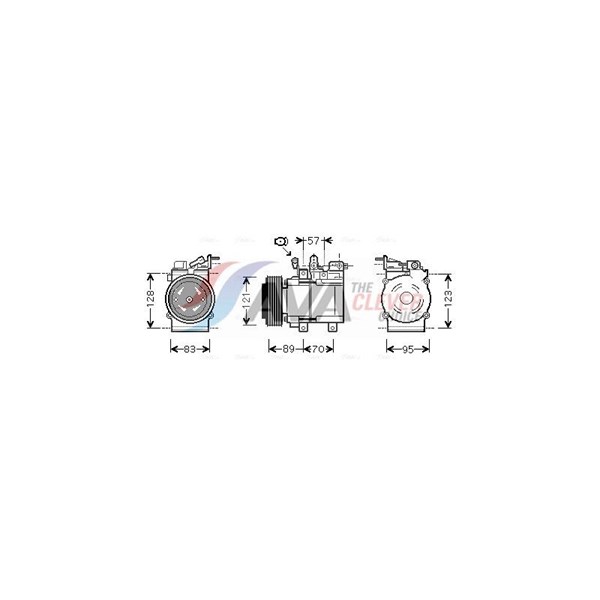 Kompressor, klimatanläggning Ava quality cooling KAK205 AVA QUALITY COOLING Kompressor, klimatanläggning Ava quality cooling KAK205 AVA QUALITY COOLING
