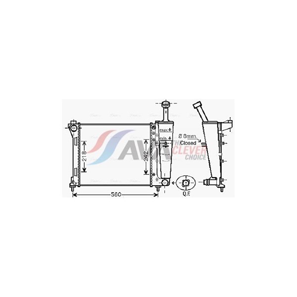 Kylare, motorkylning Ava quality cooling LC2099 AVA QUALITY COOLING Kylare, motorkylning Ava quality cooling LC2099 AVA QUALITY COOLING