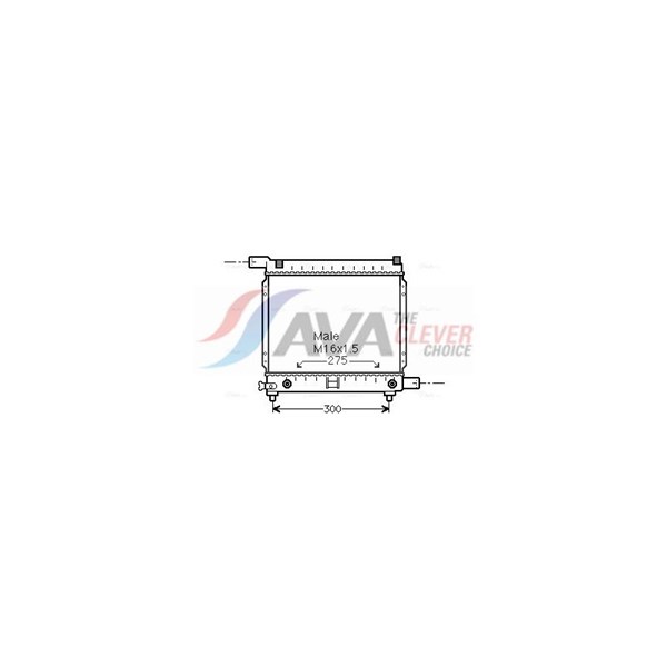 Kylare, motorkylning Ava quality cooling MS2064 AVA QUALITY COOLING