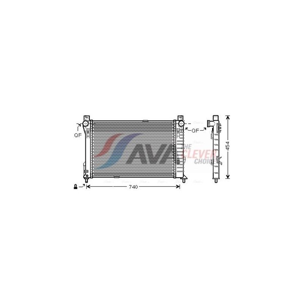 Kylare, motorkylning Ava quality cooling MS2338 AVA QUALITY COOLING