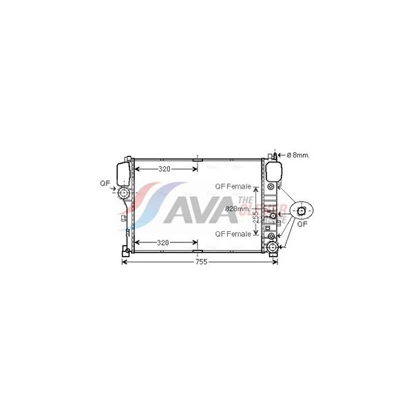 Kylare, motorkylning Ava quality cooling MS2492 AVA QUALITY COOLING