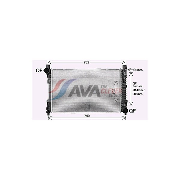 Kylare, motorkylning Ava quality cooling MS2727 AVA QUALITY COOLING