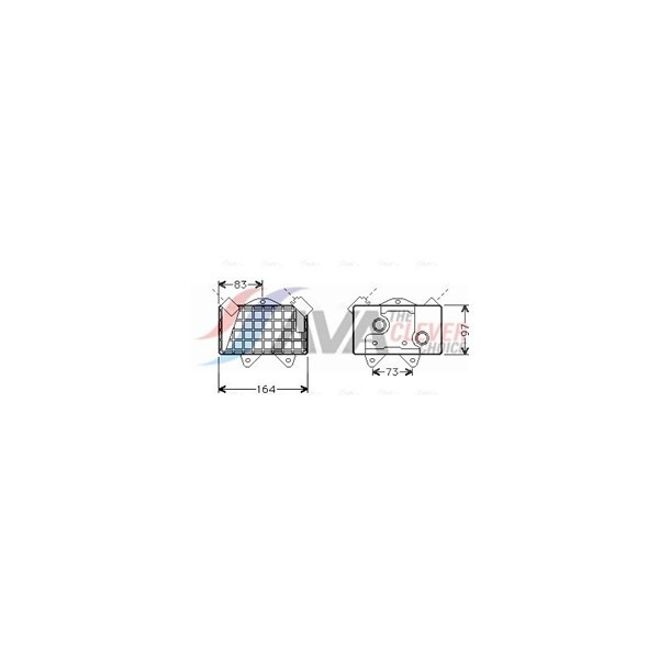 Oljekylare, motor Ava quality cooling MS3240 AVA QUALITY COOLING Oljekylare, motor Ava quality cooling MS3240 AVA QUALITY COOLING