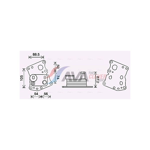 Oljekylare, motor