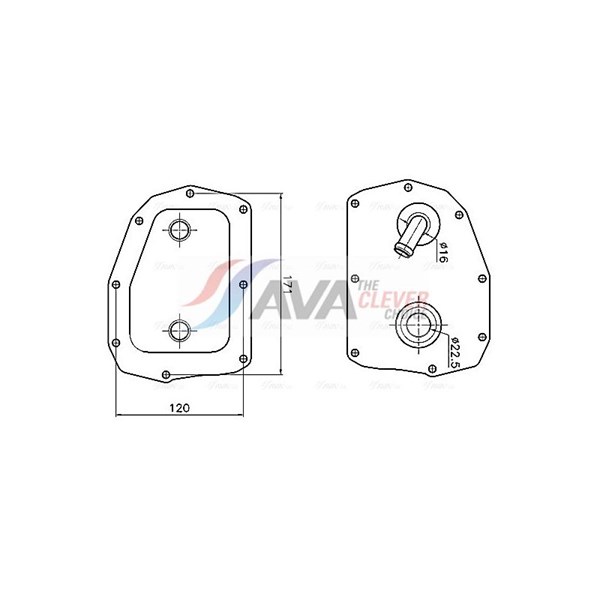 Oljekylare, motor