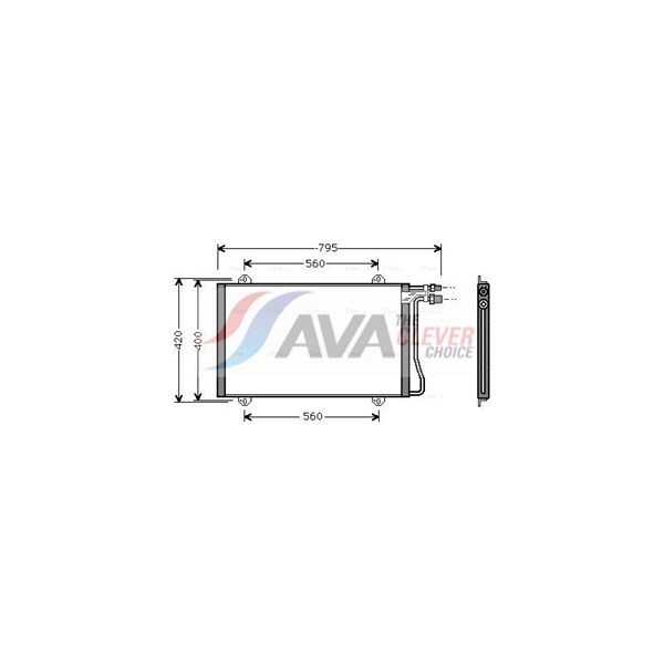 Kondensor, klimatanläggning Ava quality cooling MS5219 AVA QUALITY COOLING Kondensor, klimatanläggning Ava quality cooling MS5219 AVA QUALITY COOLING
