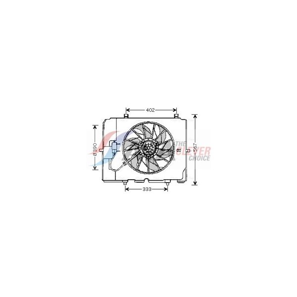 Fläkt, kylare 12V Ava quality cooling MS7502 AVA QUALITY COOLING Fläkt, kylare 12V Ava quality cooling MS7502 AVA QUALITY COOLING