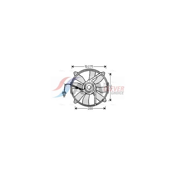 Fläkt, kylare 12V, Höger Ava quality cooling MS7520 AVA QUALITY COOLING Fläkt, kylare 12V, Höger Ava quality cooling MS7520 AVA QUALITY COOLING