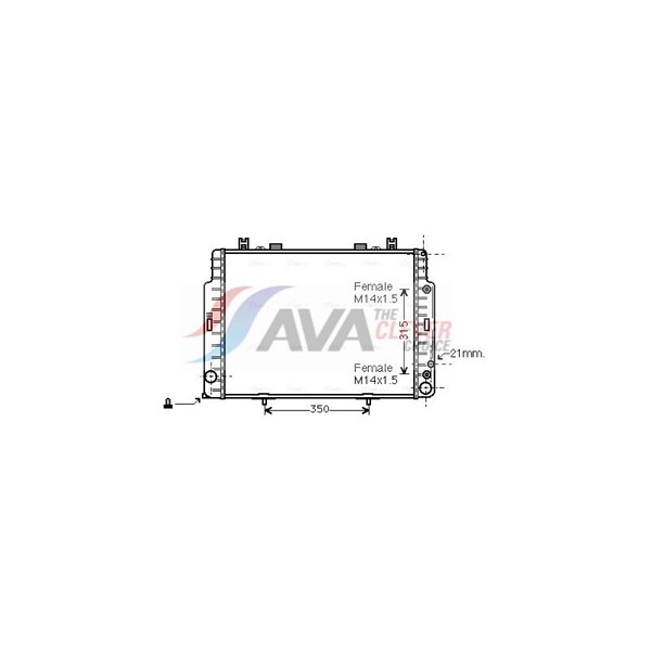 Kylare, motorkylning Ava quality cooling MSA2131 AVA QUALITY COOLING