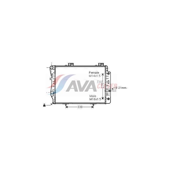 Kylare, motorkylning Ava quality cooling MSA2173 AVA QUALITY COOLING