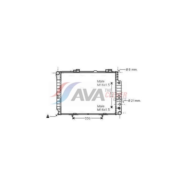 Kylare, motorkylning Ava quality cooling MSA2189 AVA QUALITY COOLING
