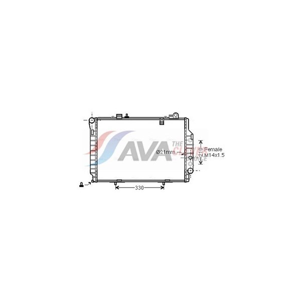 Kylare, motorkylning Ava quality cooling MSA2203 AVA QUALITY COOLING