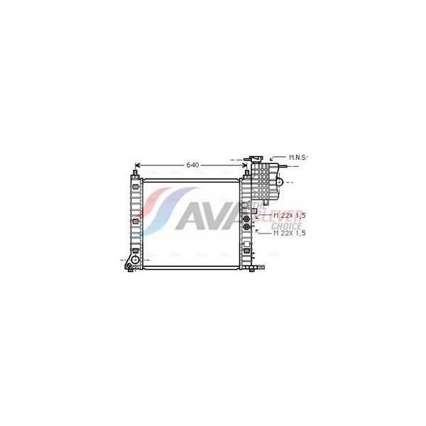 Kylare, motorkylning Ava quality cooling MSA2218 AVA QUALITY COOLING