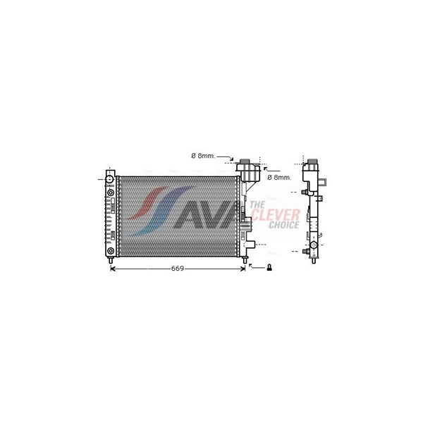 Kylare, motorkylning Ava quality cooling MSA2248 AVA QUALITY COOLING