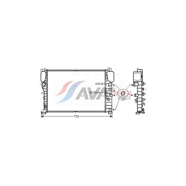 Kylare, motorkylning Ava quality cooling MSA2459 AVA QUALITY COOLING