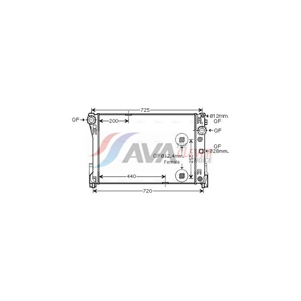 Kylare, motorkylning Ava quality cooling MSA2546 AVA QUALITY COOLING