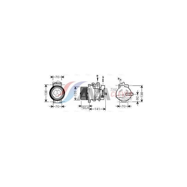 Kompressor, klimatanläggning Ava quality cooling MSAK431 AVA QUALITY COOLING