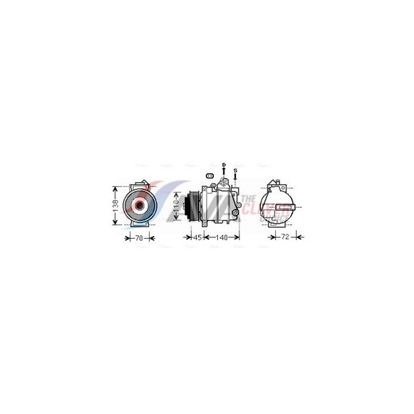 Kompressor, klimatanläggning Ava quality cooling MSAK568 AVA QUALITY COOLING Kompressor, klimatanläggning Ava quality cooling MSAK568 AVA QUALITY COOLING