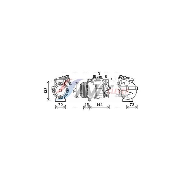 Kompressor, klimatanläggning Ava quality cooling MSAK697 AVA QUALITY COOLING