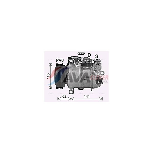 Kompressor, klimatanläggning 12V Ava quality cooling MSAK737 AVA QUALITY COOLING Kompressor, klimatanläggning 12V Ava quality cooling MSAK737 AVA QUALITY COOLING