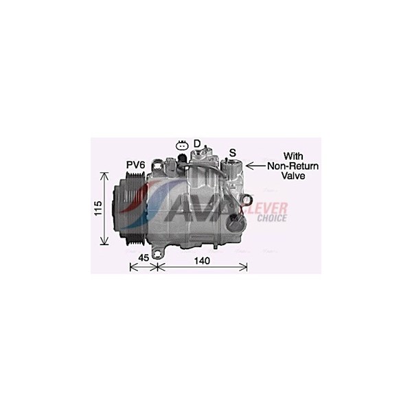 Kompressor, klimatanläggning 12V Ava quality cooling MSAK755 AVA QUALITY COOLING Kompressor, klimatanläggning 12V Ava quality cooling MSAK755 AVA QUALITY COOLING