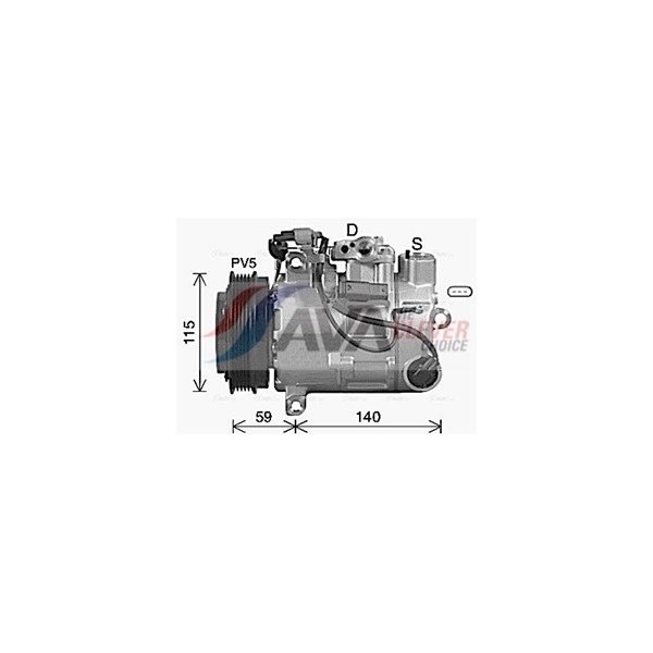 Kompressor, klimatanläggning Ava quality cooling MSAK759 AVA QUALITY COOLING Kompressor, klimatanläggning Ava quality cooling MSAK759 AVA QUALITY COOLING